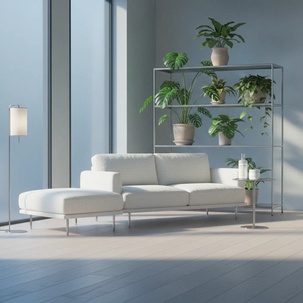 Amandelen, pompoenpitten en spinazie op een houten plank - bronnen van magnesium